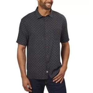 Nat Nast Silk/Cotton Short Sleeve Button Up - XL